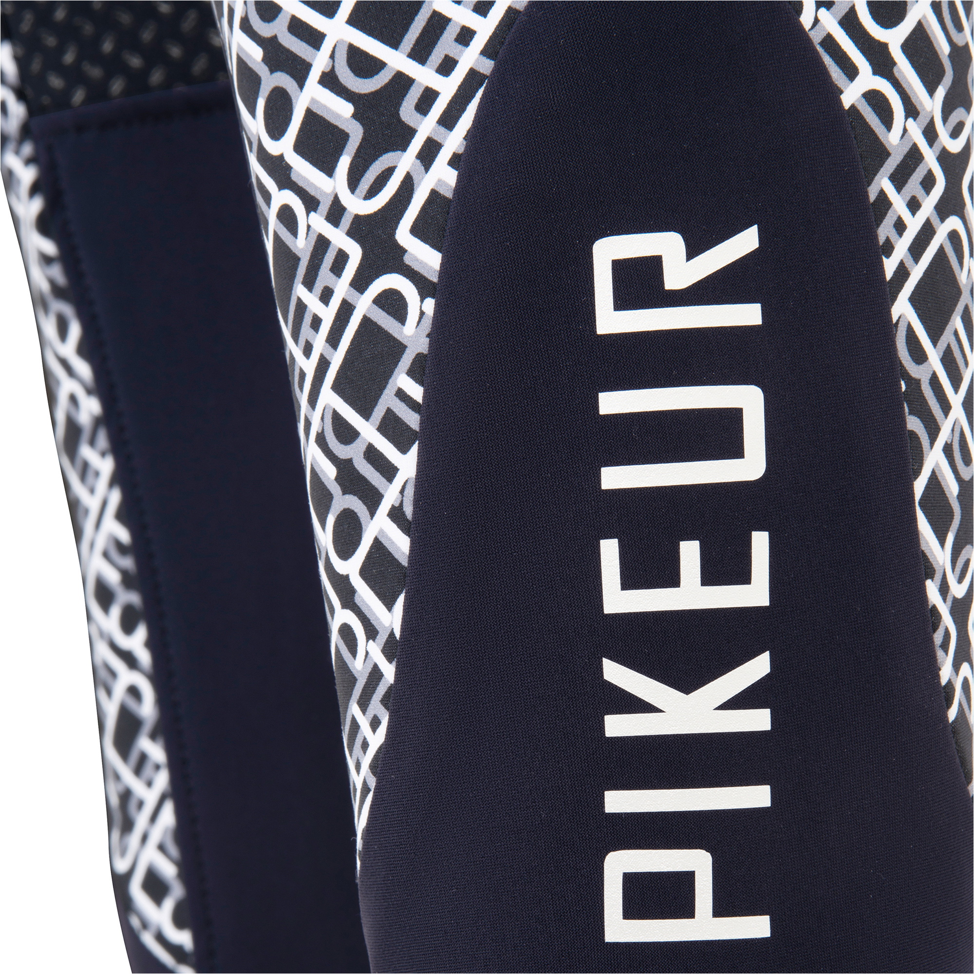 Pikeur Womens Candela Full Seat Grip Print Breeches 141746 406 - Nightblue / Grey / White